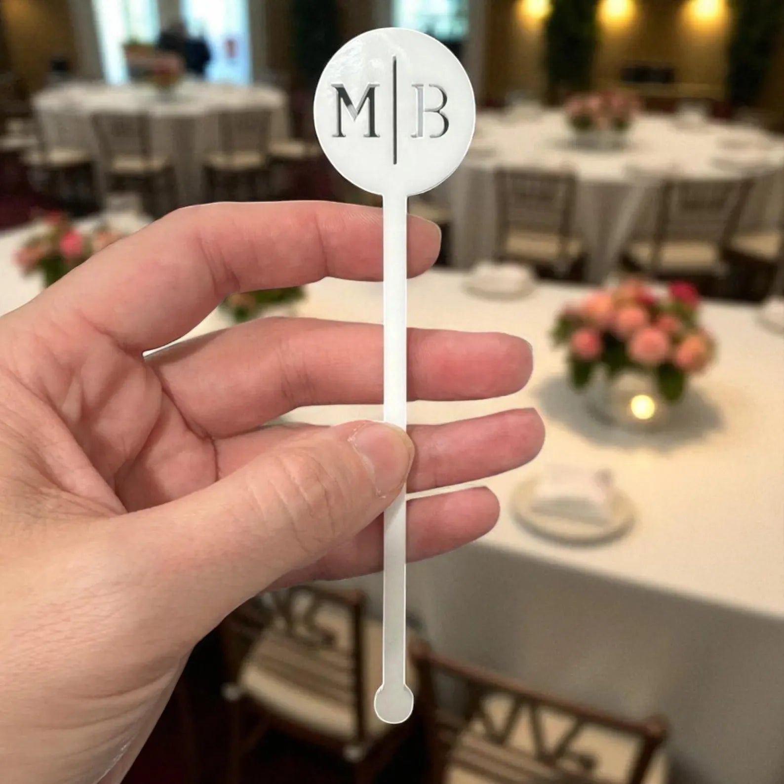 Personalized Wedding Drink Stirrers: Custom Cocktail Party Decor