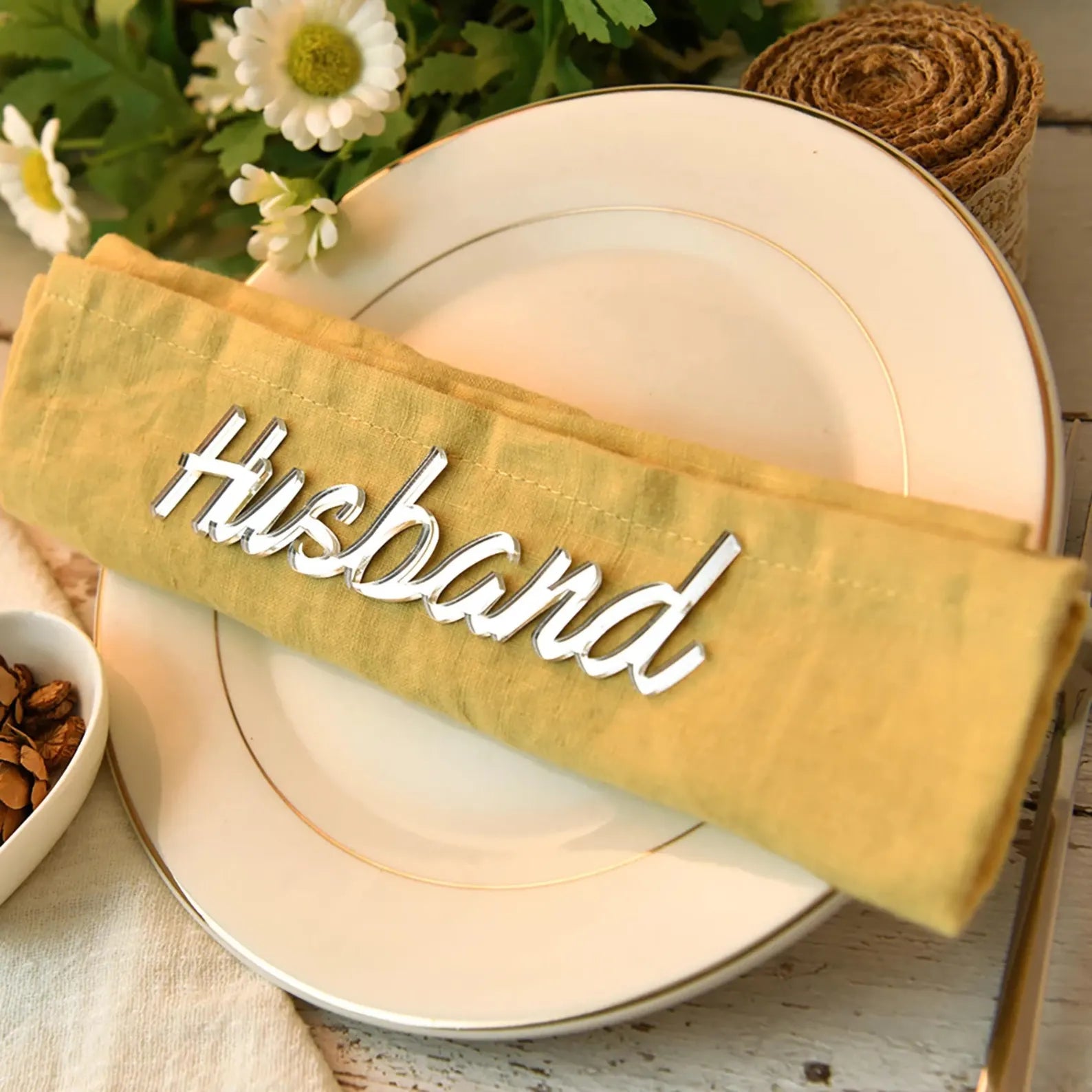 Laser Cut Wedding Place Cards: Personalized Acrylic or Wood Table Names