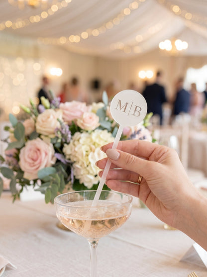Personalized Wedding Drink Stirrers: Custom Cocktail Party Decor